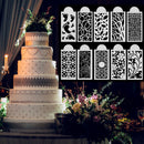 10Pieces Cake Decorating Stencils Powdered Sugar Sieve Template Set Baking Tools