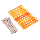Domybest 12 Piece Cold Wave Rods Rubber Band Curlers Hairdressing Tool