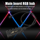 10 RGB Sync HUB Splitter Extension Cable for Motherboard RGB Fan (5V 3Pin) Newly