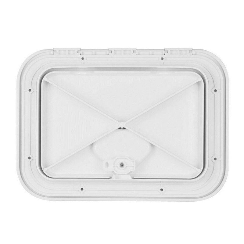 White Deck Plate 270*375mm Access Hatch Cover Marine Boat RV Deck Cover Lid