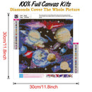 5D DIY Full Drill Diamond Painting Universe Cross Stitch Mosaic Kit Needlewor
