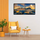 80x40cm Colorful DIY Paint By Numbers Kit Mountain Landscape Decor Art Hanging