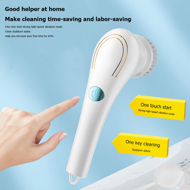 Electric Brush Sets Handheld Waterproof Bathroom Kitchen Cleaning Tools