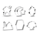 Stainless Steel Biscuit Mould Moon Star Cake Mold Eid Mubarak Cookie Cutter