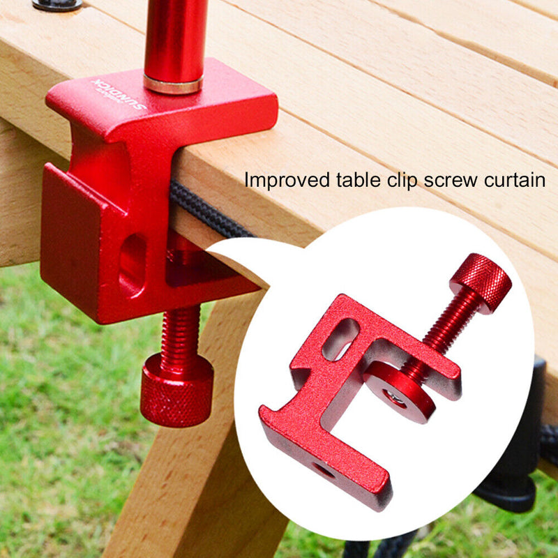 Telescopic Foldable Lamp Rod for Fishing Camping Light Holder Pole (Red) Newly