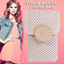 Women Straw Shoulder Crossbody Bag Handmade Woven Fashion Summer Ladies Handbag