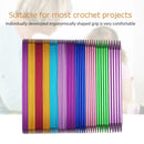 55pcs Straight Knitting Needles Alumina Crochet Hook DIY Sweater Weave Tools