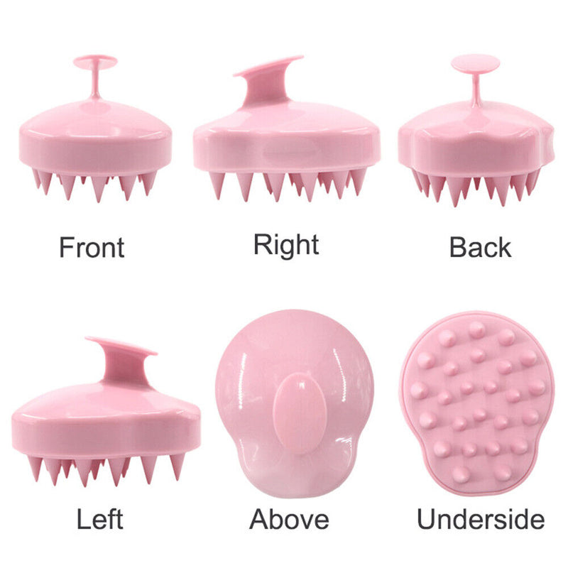 Silicone Soft Hair Washing Bathing Shampoo Brush Non-Slip Head Body Massage Comb