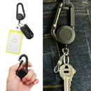Anti Lost Lanyard Clip Key Ring ID Card Holder Keychain Badge Reel Clip