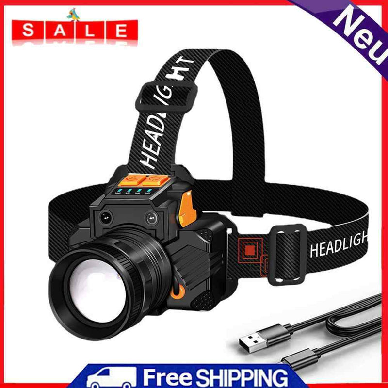 Strong T6 LED Headlight Waterproof 800LM 3 Mode USB Charging Sensor Headlamp