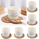Decor Mug Holder Anti-hot Heat Pad Heat Resistant Wooden Cup Mat Cork Coasters