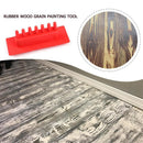 2pcs Rubber Red Cylinder Wood Grain Graining Wall Paint DIY Painting Tools Newly