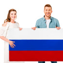 Russia Flag - Vivid Color & Fade Proof - House Decoration Banner (90x150cm)