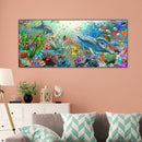 Undersea Dolphins Oil Paint By Numbers Kits DIY Handpainted Decoration Unfr