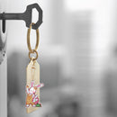 4pcs Mosaic Diamond Painting Keychain 5D DIY Rhinestone Keyring Kit (AA934)