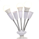 Adjustable E27 Lamp Holder for LED Light Adapter Multi-conversion (5-head) Newly