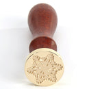 Retro Snowflake Wax Seal Fire Painting Stamp Envelope Wedding Card (A109) Newly