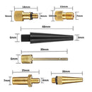 Bike Valve Type Adaptor Bike Wheel Tire Valve Adapter Cap Tube Pump (15pcs)