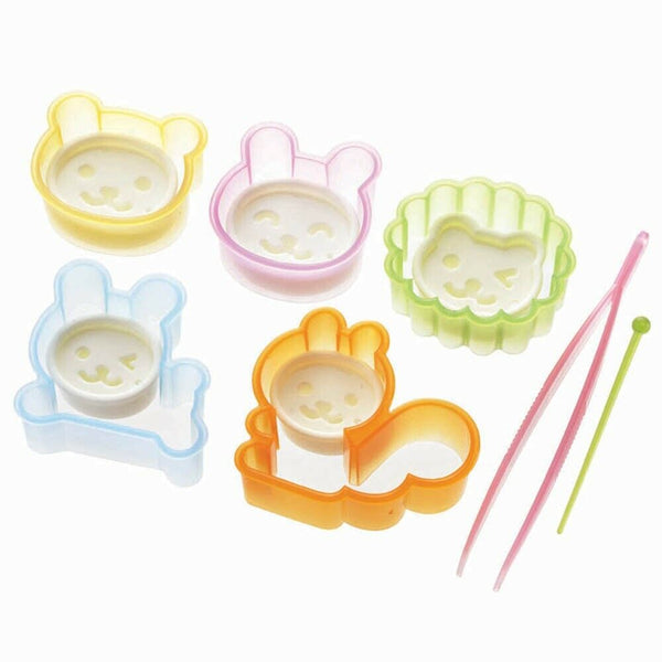 Torune Japan Mama's Assist Bento Assistant Cute Animal Shaped Cutter Set