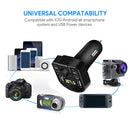 Car FM Transmitter Bluetooth 5.0 Handsfree U Disk TF MP3 Player 4.1A USB Charger