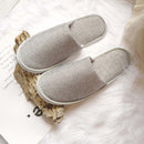 SPA Slippers - Non-slip Closed Toe Slippers for Home Hotel Guest (Grey)