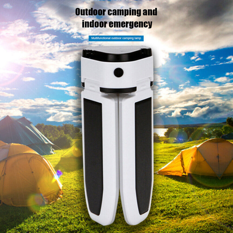 Portable Waterproof 3-Sheet 60-LED Light Solar Powered USB Rechargeba