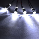 4pcs 5mm LED for 1/12 1/18 1/10 1/8 Axial Rc4wd RC Cars 70cm Headlight Taillight