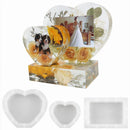Photo Frame Molds - 3-Piece Silicone Epoxy Mould for DIY Bookends Art Crafts