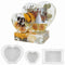 Photo Frame Molds - 3-Piece Silicone Epoxy Mould for DIY Bookends Art Crafts