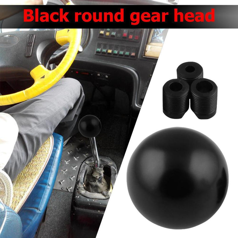 Manual Transmission Car Gear Knob Round Ball Gear Lever Knob Black Unviersal