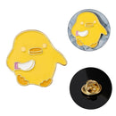 Accessories Cartoon Animal Brooch Yellow Duck Clothes Lapel Pin Enamel Pins