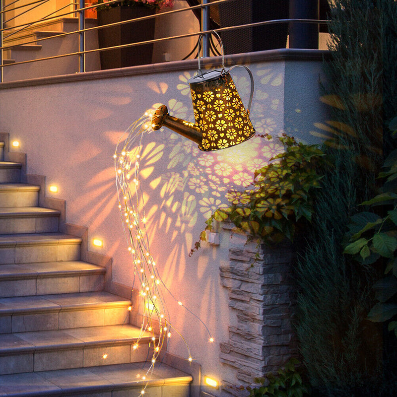 #A Solar Light Waterproof LED Watering Decor Fairy String Garden Art Crafts