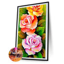 5D Rhinestone Picture DIY Flower Fruit Full Round Drill Art Diamond Painting Kit