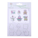 Silicone Stamp+Metal Cutting Dies Stencil Frame Scrapbook Christmas Xmas