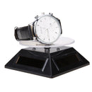 Solar Showcase 360 Turntable Rotating Jewelry Watch Ring Display Stand 037B