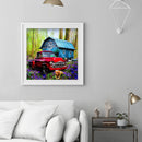 DIY Rhinestone House Car Dog Pictures Full Round Drill Diamond Painting Kit 5
