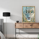 Canvas Painted Oil Paint By Numbers Snow Leopard Wall Art Modern Bedroom Decor