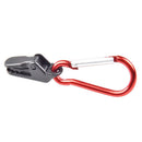 Windproof Outdoor Hiking Camp Tent Awning Fixing Clamp Grip with Carabiner Hook