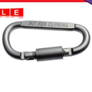 D-Shaped Camping Aluminum Alloy Screw Lock Carabiner Hook Clip Clips