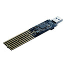 NVMe to USB Adapter, M.2 SSD to USB 3.1 Type A Card, UK Key Based Hard PCIe