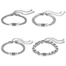 day Gifts O-shaped Bracelet Magnet Bracelet Stainless Steel Gift For Couple