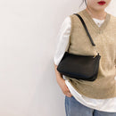 Fashion Women PU Shoulder Underarm Bag Casual Solid Color Small Purse Handbags
