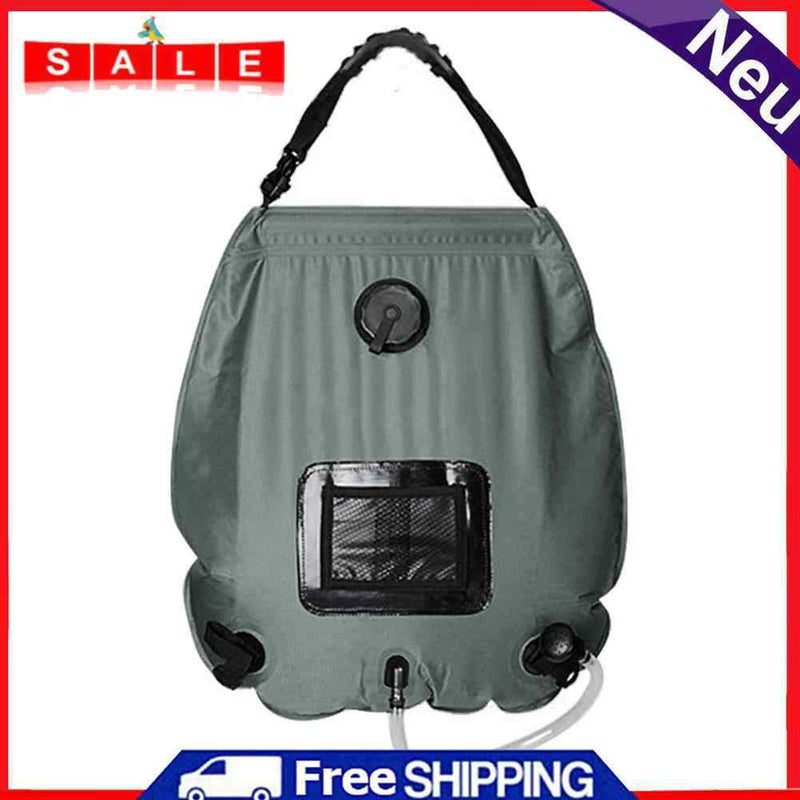 20L Solar Heated Shower Bath Bag Outdoor Camping Hiking Travel PVC Water Bag