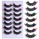Individual Eyelashes False Eyelahes DD Curl 8D Mink Lashes Mixed 7 Color
