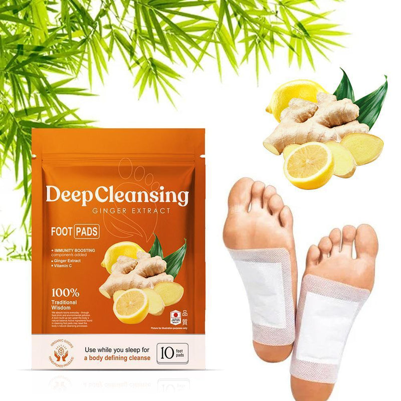 Bamboo Vinegar Ginger Foot PatchRelieve Fatigue Improve Sleep Quality(old)