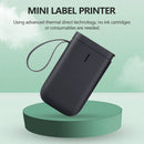 Mini Thermal Label Printer Handheld Bluetooth-Compatible Printer (Black) Newly