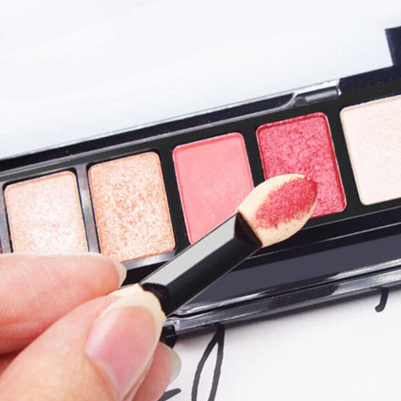 10pcs Eye Shadow Powder Brushes Professional Double Ended Eyeshadow Applicato