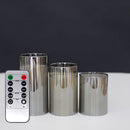 3pcs set Battery Operated With Remote Control LED Candles Flameless Flickering