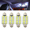 White 5730 10SMD COB Festoon Light Dome Lamp Car LED Reading Bulbs C5W For 4Pcs