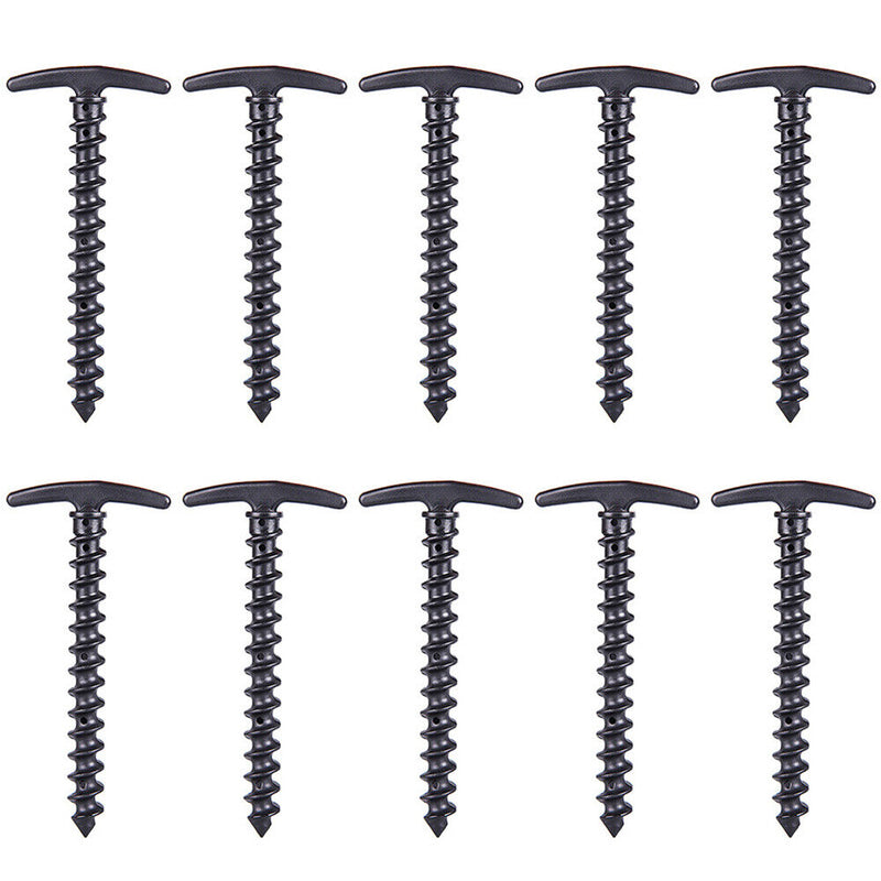 Outdoor Camping Peg Ground Nails Screw  Stakes Pegs Hiking Tent Stakes